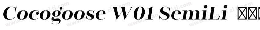 Cocogoose W01 SemiLi字体转换